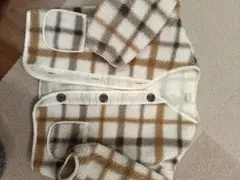 チェック柄フリースジャケット 110