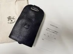 IL BISONTE 黒 レザー キーケース　ベル型