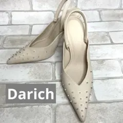【美品】Darich(ダーリッチ)スタッズデザインクリアヒールパンプス　Mサイズのサムネイル