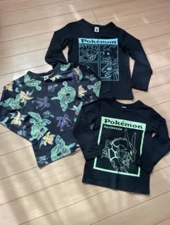 ポケモン，長袖カットソー 3枚セット☺︎