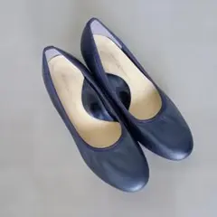 velikoko ブラック パンプス 取り外し可能な飾りつき 23cm