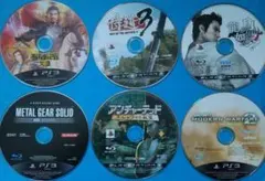 PS3ソフト『ディスクのみ メタルギアソリッドHDエディションなど 6作品セット