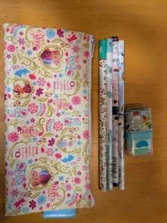 アナと雪の女王 ペンケース 鉛筆 消しゴム 文房具セット 自宅保管品