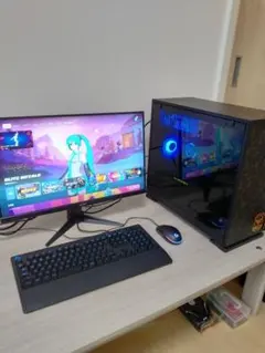 ゲーミングPCフルセットi7-7700/GTX1070/24インチ165hz
