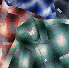 カルトップ　オンブレ　OMBRAY CHECK SHIRT