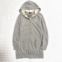 Burberry バーバリー ロングパーカー フーディ ノバチェック ホースロゴのサムネイル
