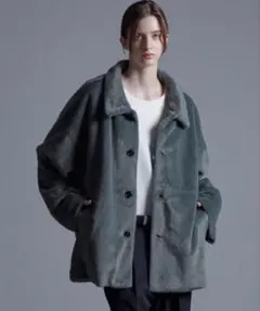 Loose ファーシャギー 2way オーバーハーフコート