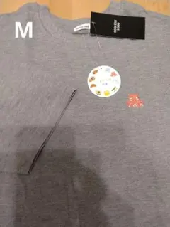 М　Tシャツ　メンダコ　半袖　グレー