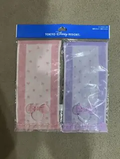 東京ディズニーリゾート タオルセット（ピンク・ラベンダー）