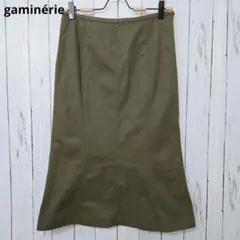 ギャミヌリィ gaminérie マーメイドスカート カーキ2