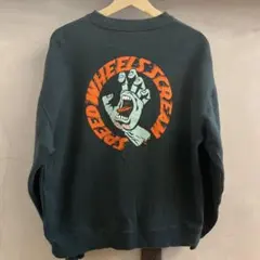 Santa Cruz スウェット M スクリーミングハンド ロゴ ダークグリーン