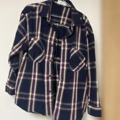 AZUL BY MOUSSY チェック柄 長袖シャツ ネイビー Fのサムネイル