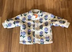 新品未使用タグ付き、ジャカード ボア ブルゾン 2025FW（90cm）