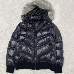 old uniqlo プレミアム ダウンジャケット y2k 00s ファー 光沢