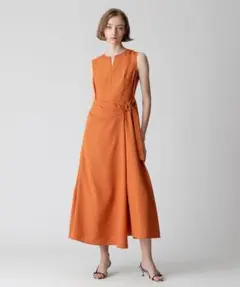 allureville アルアバイル☆ノースリーブ ロングワンピース オレンジ