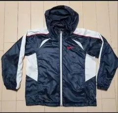 NIKE ウインドブレーカー 130～140　ネイビー　フード収納可能