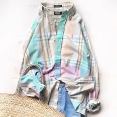 80s Polo by Ralph Lauren マドラスBDシャツ USA製