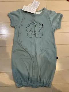 【未使用タグ付き】futafuta 半袖ロンパース 50〜60サイズ わんちゃん