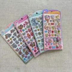 エンジェルブルー　パワパフ　トムジェリ　うるちゅるポップシール　4点セット