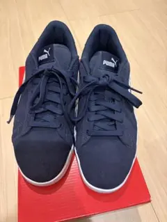 PUMA ネイビー スウェード　スニーカー 25.5cm