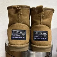 LOVETOXIC NIMBLE ブラウン系ムートンブーツ24センチ★値下げ