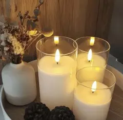 電池付き LEDキャンドルライト 3本セット