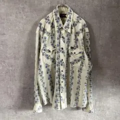 Wrangler 70s 80s USA製 ラングラー ウエスタンシャツ 総柄