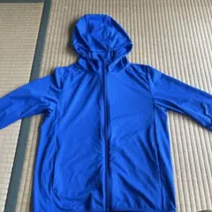 UNIQLO フード付きジャケット 140 青