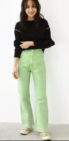 RCWBパレットフレアOXパンツ　ライムS新品のサムネイル