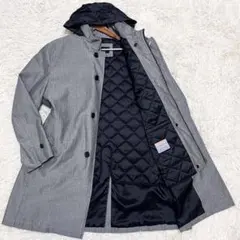 美品✨五大陸 ステンカラーコート 3way ライナー フード ヘリンボーン XL
