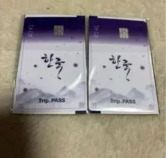 ミニレター発送の価格です⭐︎trip pass 韓国交通カード2枚のサムネイル