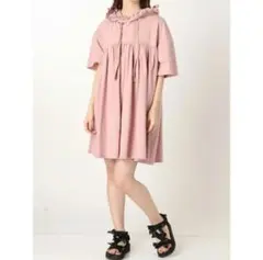 新品タグ付き merry jenny フリルフードワンピース