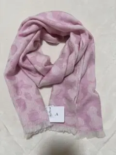 FURLA ピンク ハート模様 マフラー