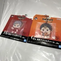 ハイキュー!! アクリルチャーム 2種 まとめ 一番くじ