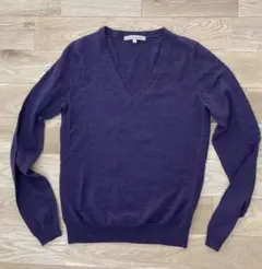 UNIQLO エクストラファインメリノウール　Vネックセーター　S