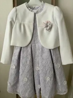 petit main 120 ラベンダー ドレス ジャケット付き フォーマル