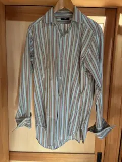 SHIPS ストライプ ビジネスシャツ 長袖　イタリア製