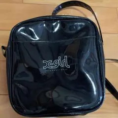 x-girl ブラック ショルダーバッグ