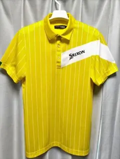 スリクソン　ポロシャツ　イエロー　ストライプ
