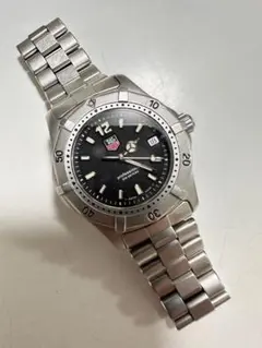 【希少】タグホイヤー　WK1210 クォーツ　シルバー　箱付き　ブラック 希少】タグホイヤー WK1210 クォーツ シルバー 箱付き ブラック