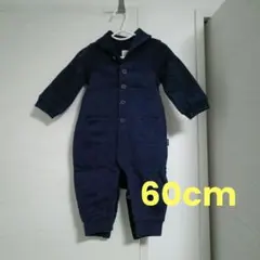 baby GAP ロンパース 60cm トレーナー生地　裏起毛 ネイビー