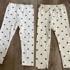西松屋　ハート柄レギンスパンツ100センチ