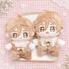 いつぬいサイズ☆ベージュ系ボタニカル柄♡4点set☆あんスタぬい服