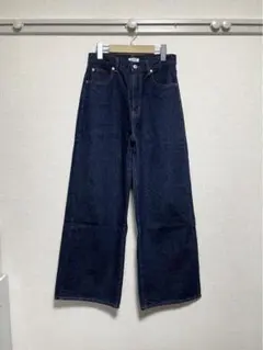 【美品】LOWRYSFARM(ローリーズファーム)CONEワイドストレートデニム