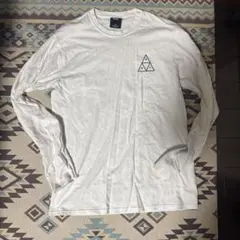 HUF ホワイト長袖 Tシャツ Mサイズ