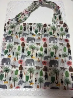 サラヤ エコバッグ ミニ ハッピーエレファント FOREST