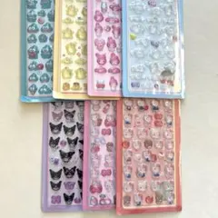 ぷっくりシール 7枚セット ぷくぷく 立体 キラキラ ツヤツヤ シール交換