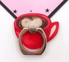 リング　 バンカーリング スマホリング ラテ　コーヒー カップ