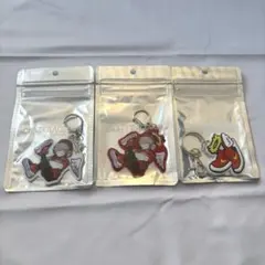 Crazy Raccoon　だるまいずごっど　キーホルダー　キーチェーン　3種