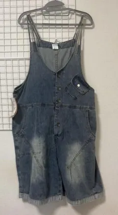 デニム サロペット ショートパンツ オーバーオール 新品未使用